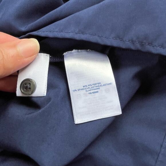 Lane Bryant V-Neck Career Womens Top Navy Blue Size 3X Minimal Balloon Stretchy - Picture 9 of 11